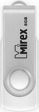 USB Flash Mirex SWIVEL WHITE 8GB (13600-FMUSWT08) - фото