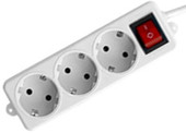 Сетевой фильтр Гарнизон 3 розетки, белый, 5 м (ELB-G3-W-5) - фото