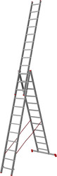 Лестница-стремянка Новая высота алюминиевая трёхсекционная 3x12 (1230312) - фото