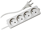 Сетевой фильтр Гарнизон 4 розетки, белый, 2 м (EL-NL4-W-2) - фото