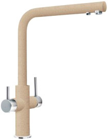 Смеситель Franke Neptune Clear Water (бежевый/хром) - фото