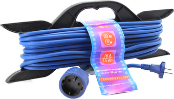 Удлинитель Power Cube 20 м (синий/черный) [PC-B1-F-20-R] - фото