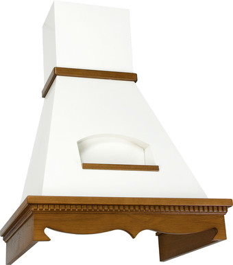 Кухонная вытяжка Elikor Бельведер 60П-650-П3Г (бежевый/бук светло-коричневый) - фото